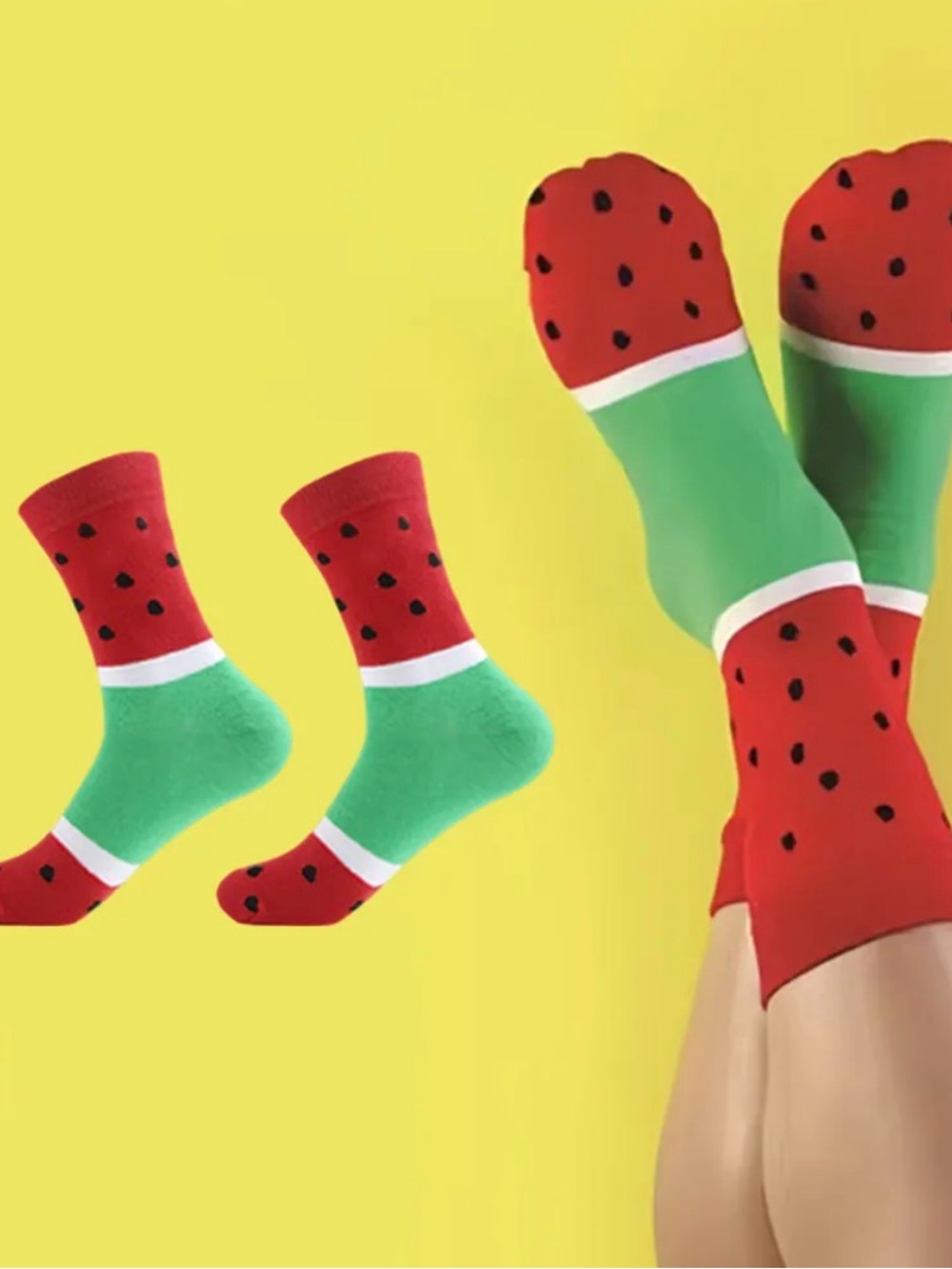 4PK Novelty Fruit & Dessert Crew Socks NIP BUY NOW PRICE - Picture 5 of 5